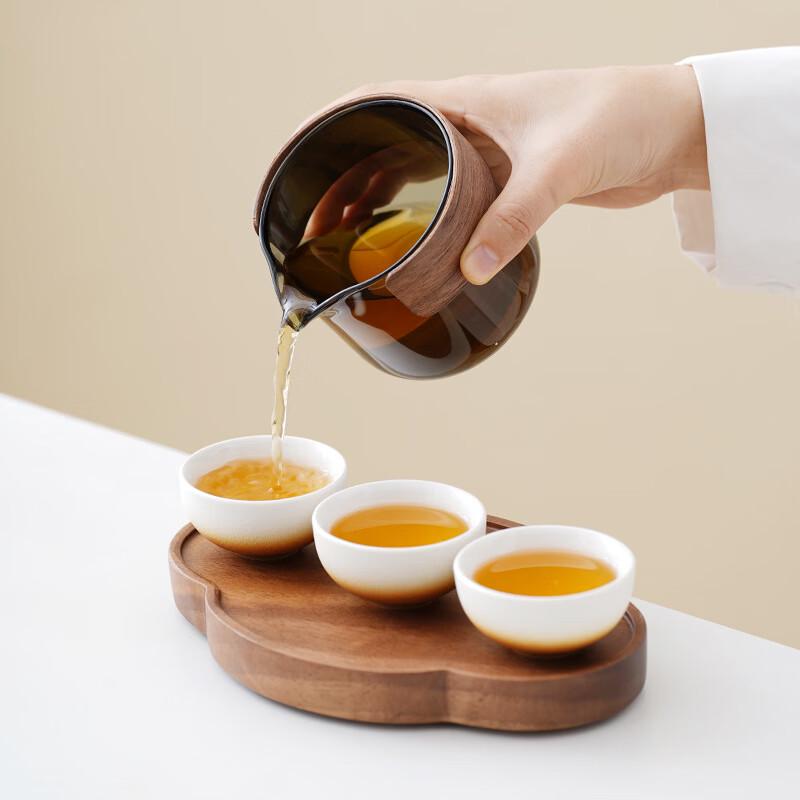 Portable Ceramic Kung Fu Travel Tea Set