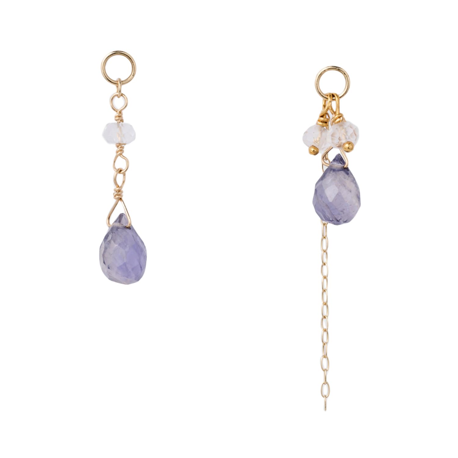 

K10 Iolite Earrings [Agate] Charm 1024211709798999