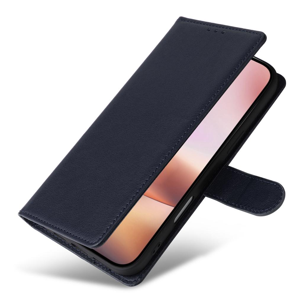For iPhone 16 Plus Wallet Case 3 Card Slots Slim-Fit PU Leather Stand Phone Cover
