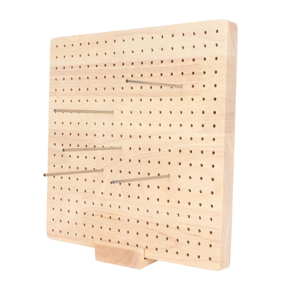 Crochet Blocking Board Handcrafted Wooden Knitting Blocking Mats with 20 Stainless Steel Pins 5