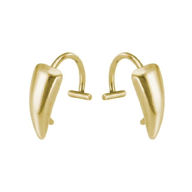 Creative Clip On Stainless Steel Fang Lip Cuffs for No Piercing Jewelry Lip Studs Ideal for Parties and Festivals