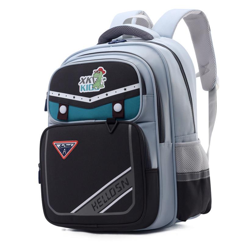 New Multi-layer Large Capacity Kids Backpack With Breathable Waterproof Oxford Fabric Ideal For Grades 1 To 3 In Fun Geometric Patterns