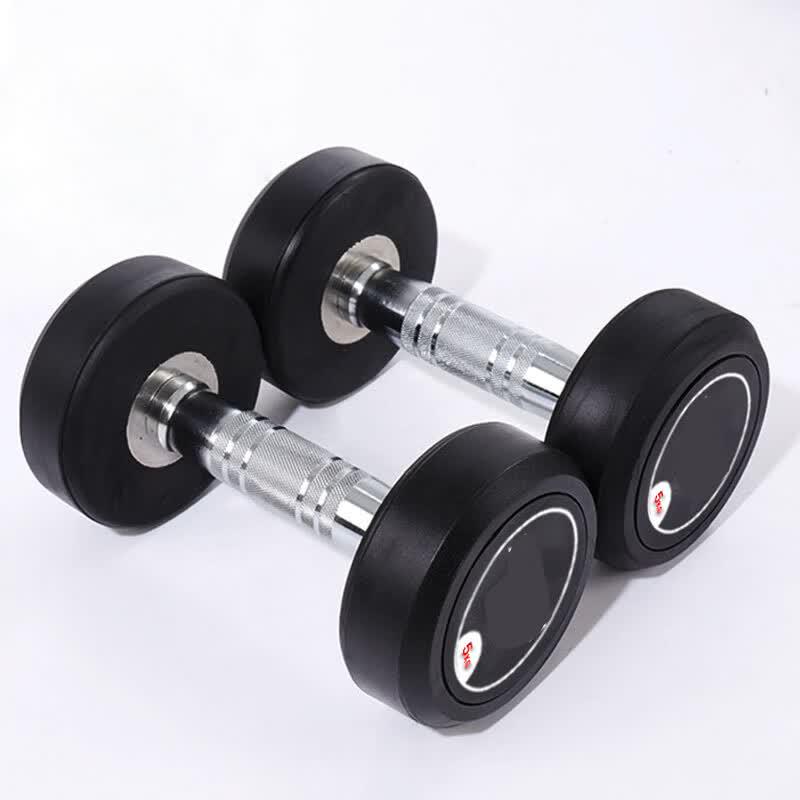 Commercial Rubber Coated Fixed Dumbbell