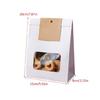 50pcs Food Package Bags Convenient Cookie Bag with Clear Window Food Container