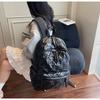 Quilted Backpack Casual Lightweight Daily Use Backpack for Women Fashion Quilted Design Ideal for School Commute Travel and Everyday Outings