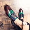 FashionLuxury Brand Loafers Mens Shoes Fashion Casual Thick Bottom Business Man Oxford Shoes Men Contrast Color Wedding Shoes for Men