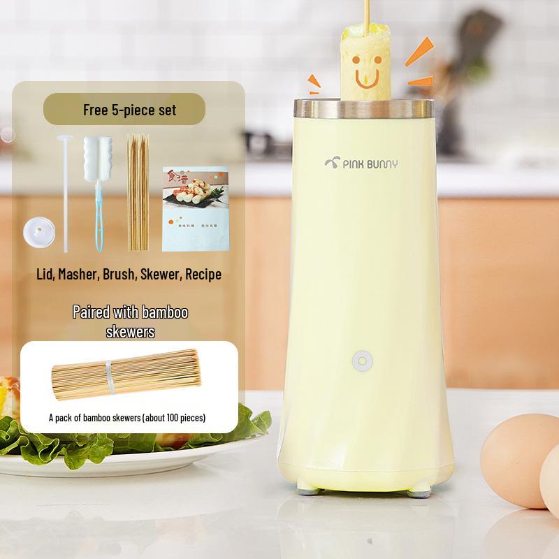 Benny Rabbit Automatic Breakfast & Egg Roll Maker with Egg Cups and Mini Fryer