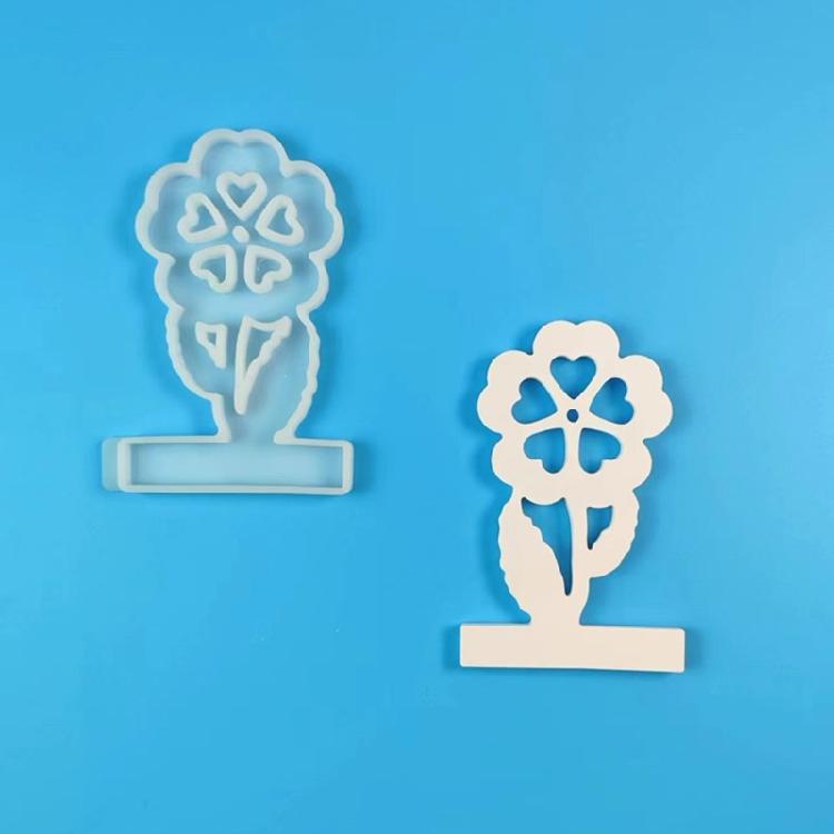 Flower Candle Holder Silicone Molds DIY Candlesticks Resins Molds Castings Mould