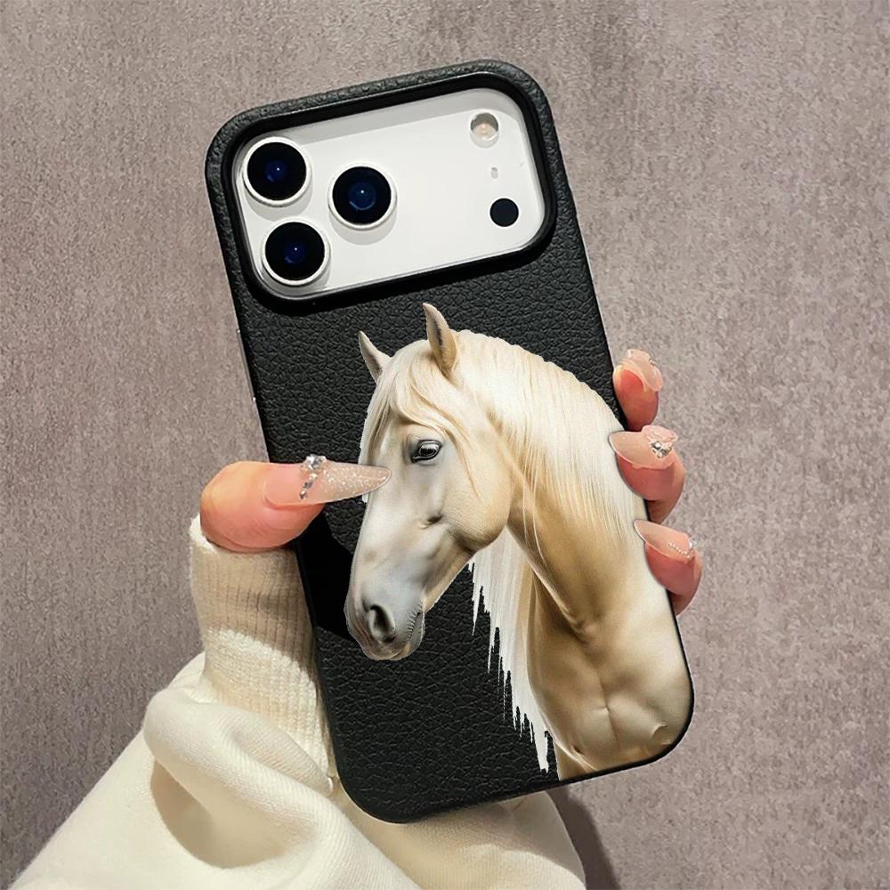 Cute Girl Hugging A Horse Phone Case For IPhone 17 17Air 16 15 14 13 Cover Case Funda Bumber 12 11 Pro Max XR XS Max 7 8 Plus