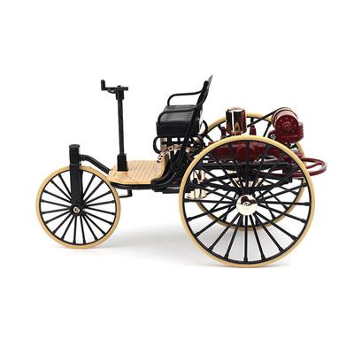 1 pezzo 1:12 1886 Vintage Classic Car No.1 Modello di auto in lega Simulazione Triciclo Giocattolo
