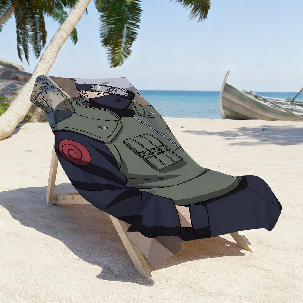 N-Naruto-S Kakashi-S Cool Towel Sports Quick Dry Travel Camping Gear Sandproof Soft Light Large Beach Towel