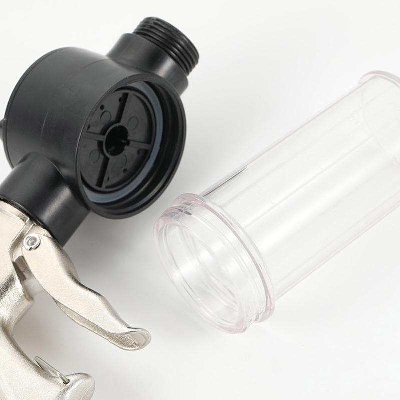 Multifunctional Foam Blaster Water Guns Adjustable Nozzle Plating Finish for Home Car Cleaning, with Rich Lathers Bottle