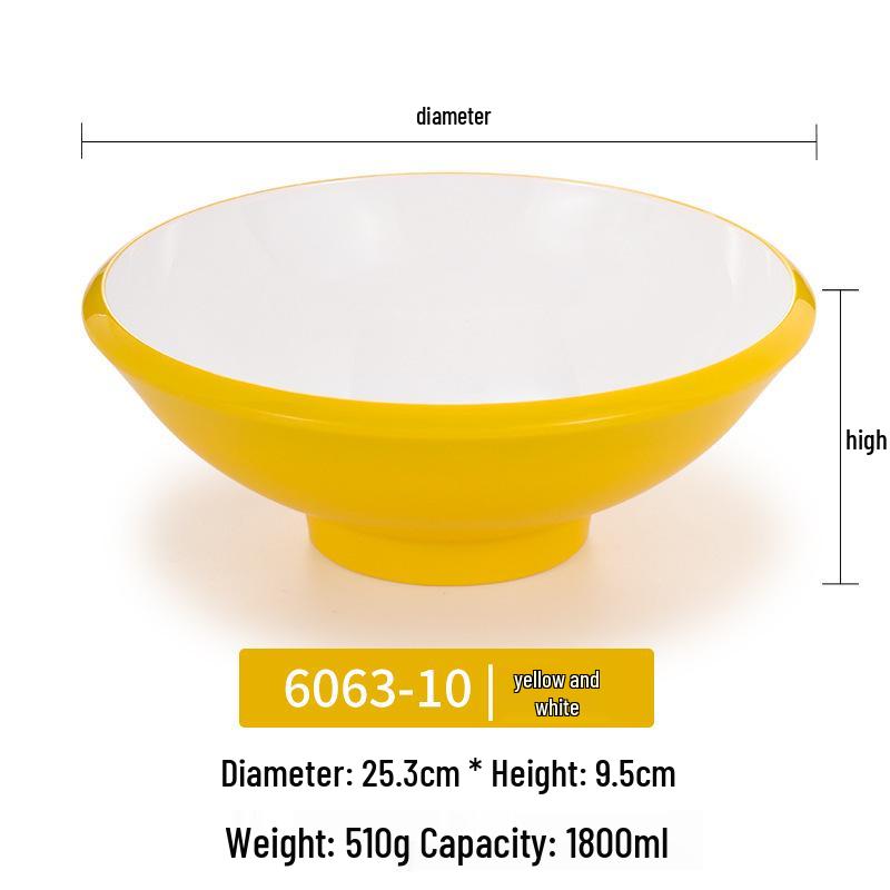 Melamine Noodle Bowl for Noodle Restaurants: Ideal for Luosifen, Malatang, Rice Noodles, and Chongqing Xiaomian