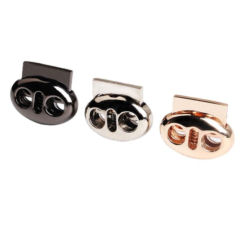 High-Grade Metal Pig Nose Buckle Spring Buckle Sweater Hat Rope Stop Rope Elastic Buckle Shoelace Adjustment Buckle Clothing Accessories