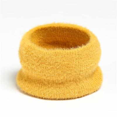 Winter Pluche Ring Sjaal voor Vrouwen Warm Gebreide Ski Masker Halsdoek Luxe Effen Snood Foulard Pak Kinderen Volwassenen