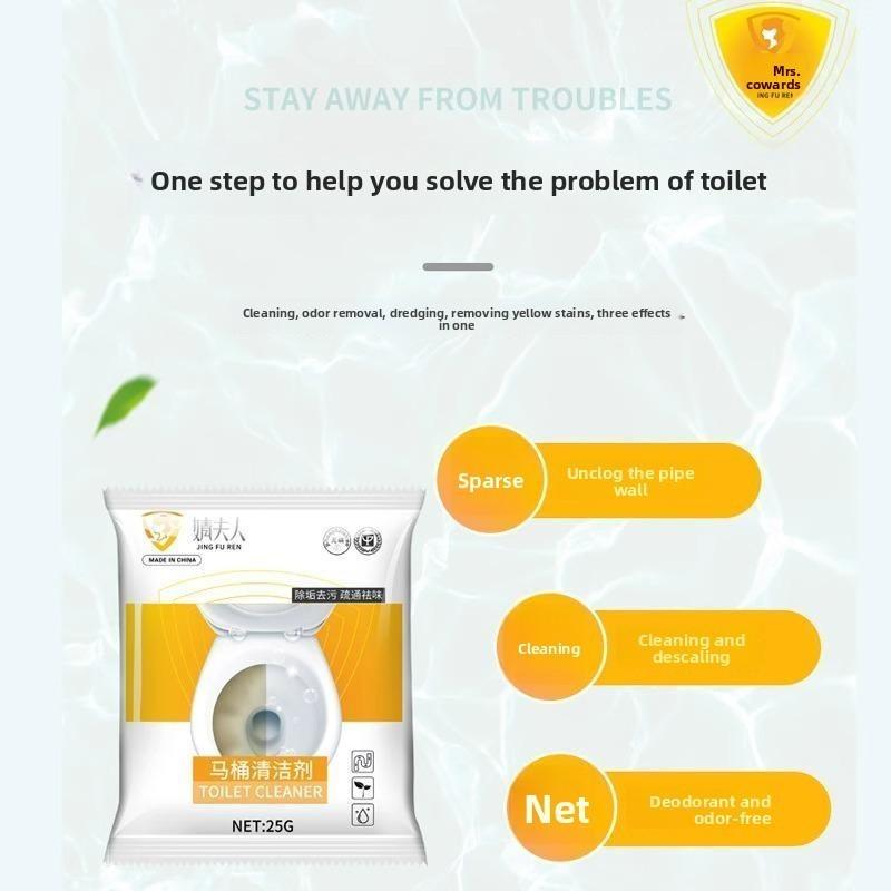Powerful Toilet Cleaner Powder for Urine Scale and Odor Removal