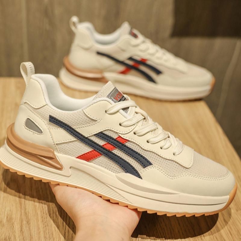 Men's Sneakers Luxury Mesh Breathable Casual Running Shoes Men's Tennis Training Shoes Lace-up Men's Shoes