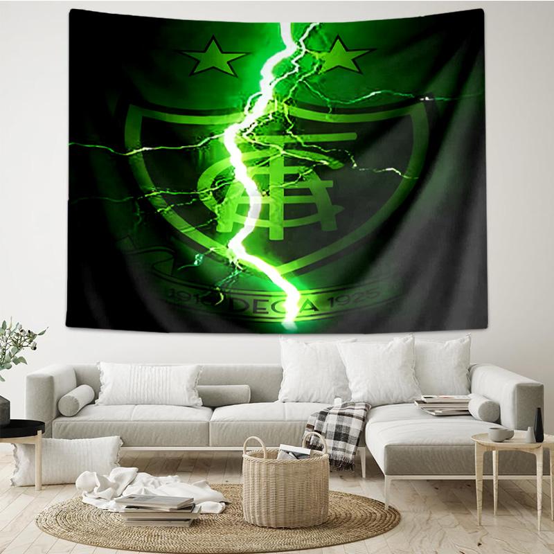 1PC Green Shield Emblem Design Printed Tapestry Room Decoration Wall Hanging for Living Room Bedroom, dormitory, Birthday and Christmas gifts