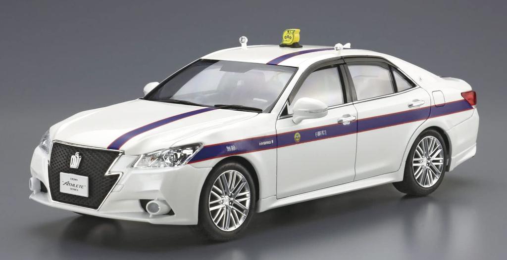 Aoshima Bunka Kyozai Die Modellauto-Serie SP03 Toyota AWS210 Crown Athlete G 2013 Tokioter Verband privater Taxiunternehmen Kunststoff