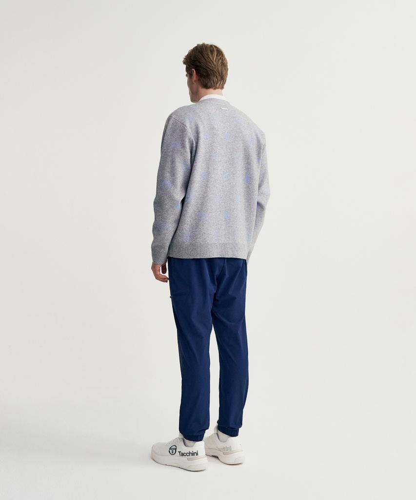 Sergio Tacchini M Daily V-Neck Cardigan (Melange Grey)