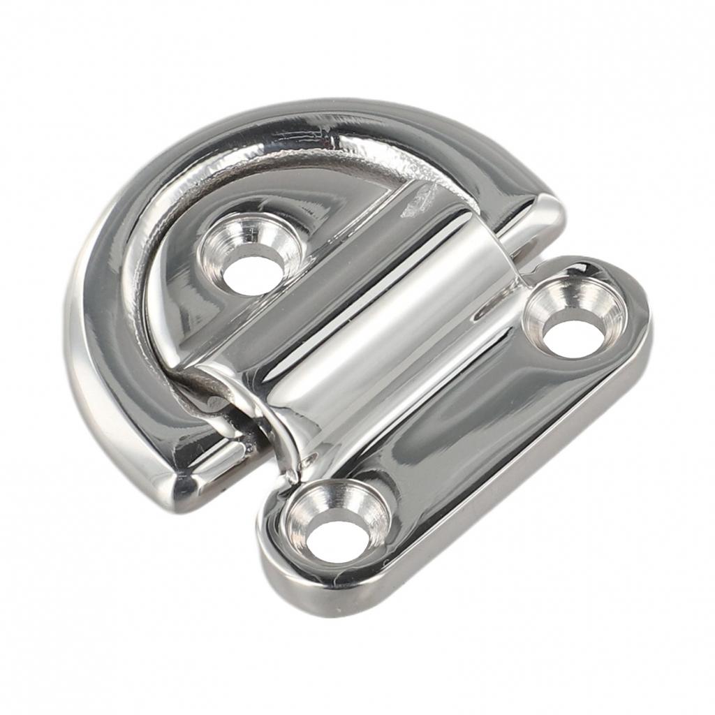 Anchor Point Lashing Ring 316 Stainless Steel D Ring Folding Pad Eye