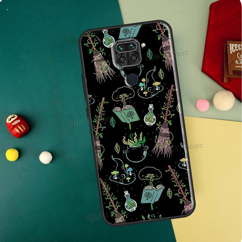 

Occult Witchcraft Moon Gothic Witch Case For Xiaomi Redmi 10 9 9A 9C 9T Cover For Redmi Note 11 10 7 8 9 Pro 9S 11S 10S Coque Redmi Note 9S