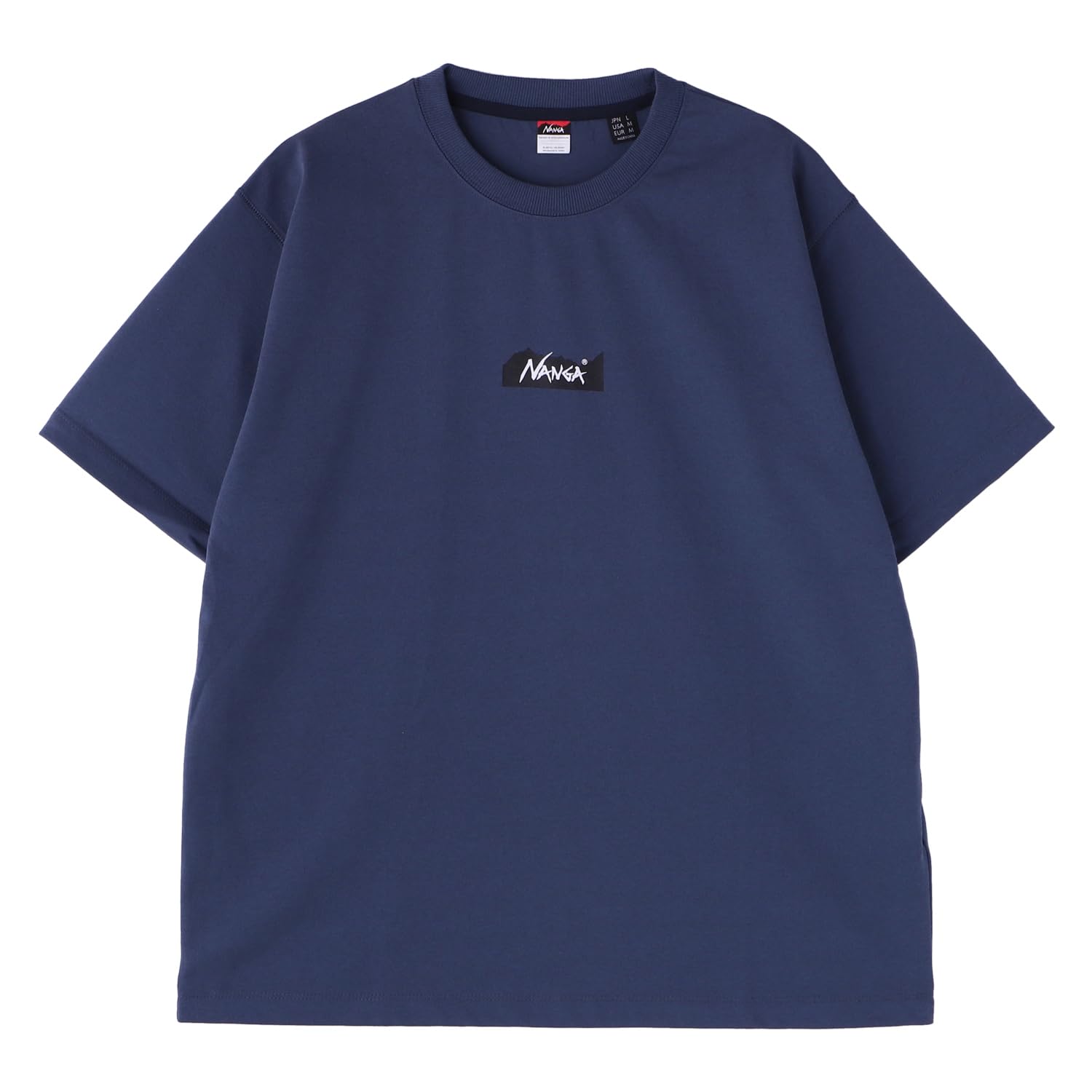 

ECO HYBRID MT LOGO TEE Эко Гибридная Футболка с Логотипом MT Короткий Рукав Простая Уличная Унисекс [NANGA] Футболка (JP, Алфавит, L, NVY)