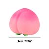 7cm Peach Stress Relief Toy Soft TPR Material Built-in Air Bubble for Crisp Sound Anti-Anxiety Squeeze Fidget Toy for Work Study