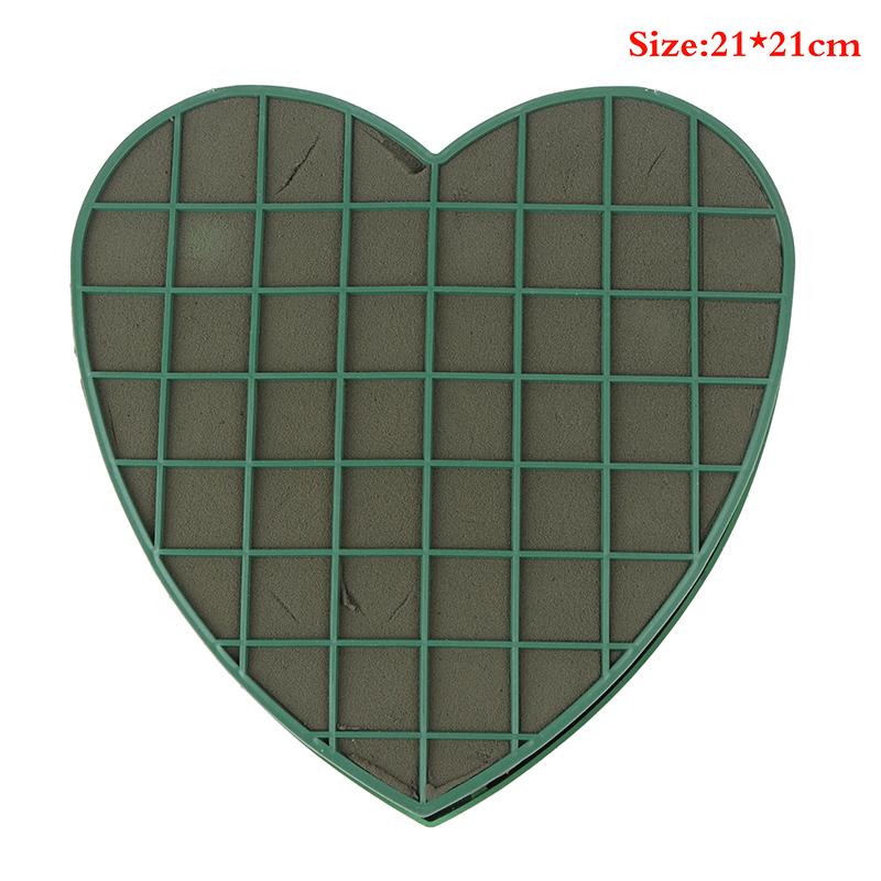 1Pcs Heart Shape Flower Foam Sucker For Fresh Floral Car Table Decoration Props