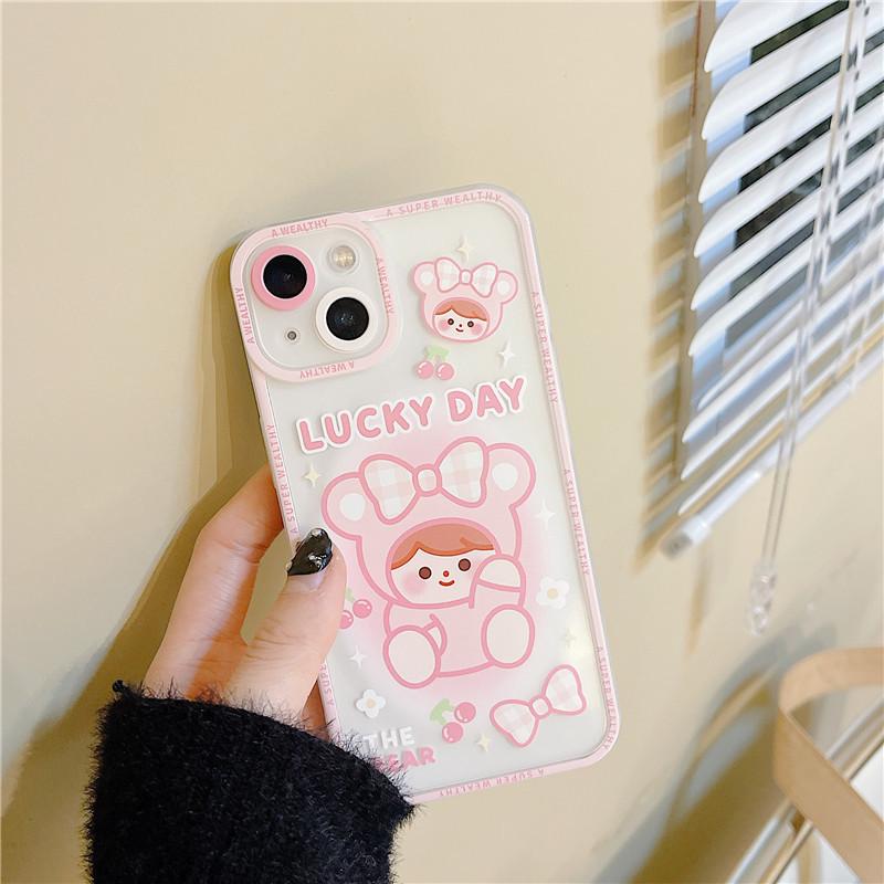 

Zhitai Bow Girl Transparent Case for iPhone 15 & 14Pro iPhone 14 Pro