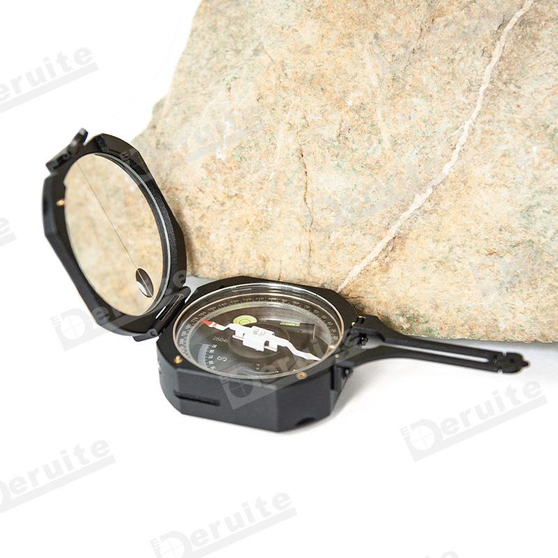 High Precision Aluminum Pocket Compass and Clinometer DQL-8 Dial scale:1°