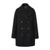 Drae Oval Double Pea Coat_Black