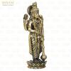 Pure Brass Vishnu Ji Standing Idol, Lord Vishnu Bhagwan Murti Venkatesh Statue