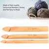 Bamboo Crochet Hook Handcrafted Knitting Needles Yarn Craft 20cmCelsius7.9in Large Crochet Hooks