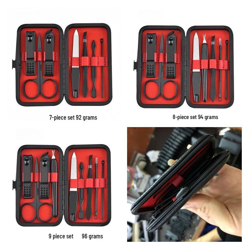 9-Piece Stainless Steel Nail Clipper & Pedicure Tool Set with Custom Logo