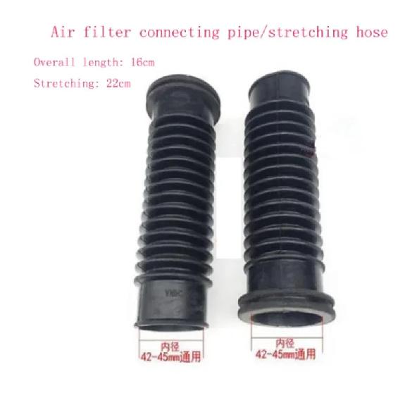 Motorcycle Modified Air Filter Connecting Tube Pedal Fit For GY6 Tricycle Go-kart Off-road ATV Stretch Hose NEW 1PC