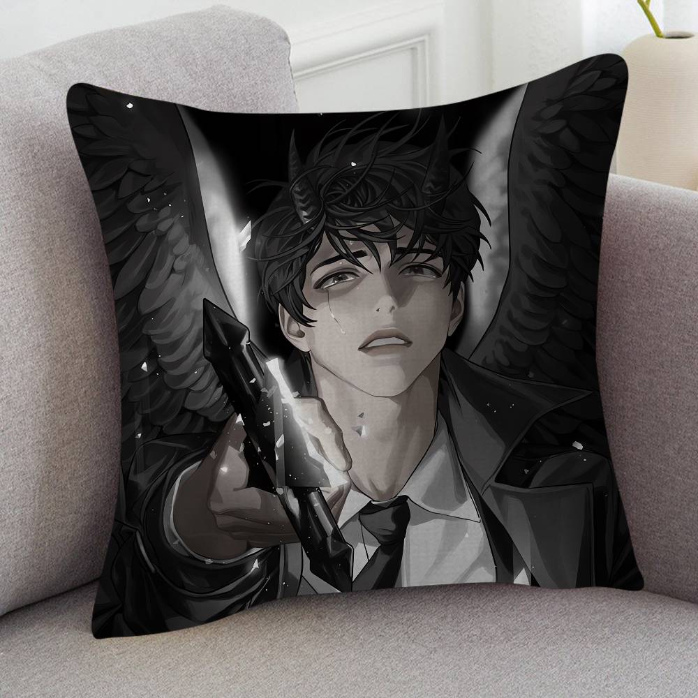 Anime Omniscient Reader Cartoon Series Square Pillowcase Soft Waist Sofa Cushion Cover Bedroom Room Pillowcase