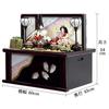 Hina Hina Storage Costume Crown Cherry Blossom Wine Painted Storage Width 60 x Depth 43 x Height 54cm Dolls, Dolls, Decorations, Dolls, Decorations,