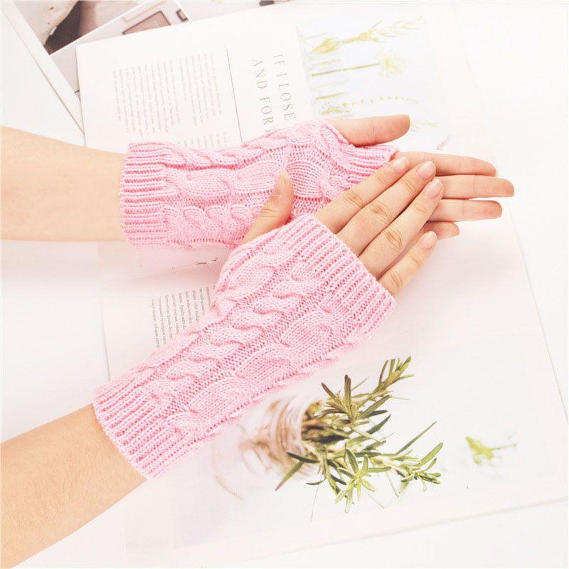 Comfortable Knitted Soft Mittens Fingerless Long Gloves For Men And Women