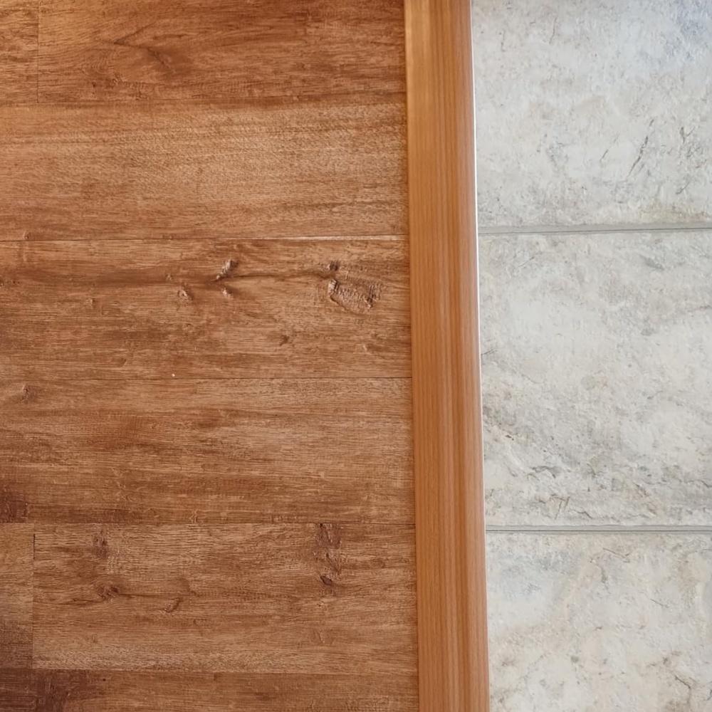 1pc 2m/78.74in Pvc Floor Transition Strip Waterproof Floor Transition Strip Non-slip Pvc Threshold Ramp for Doorways Carpet Gap