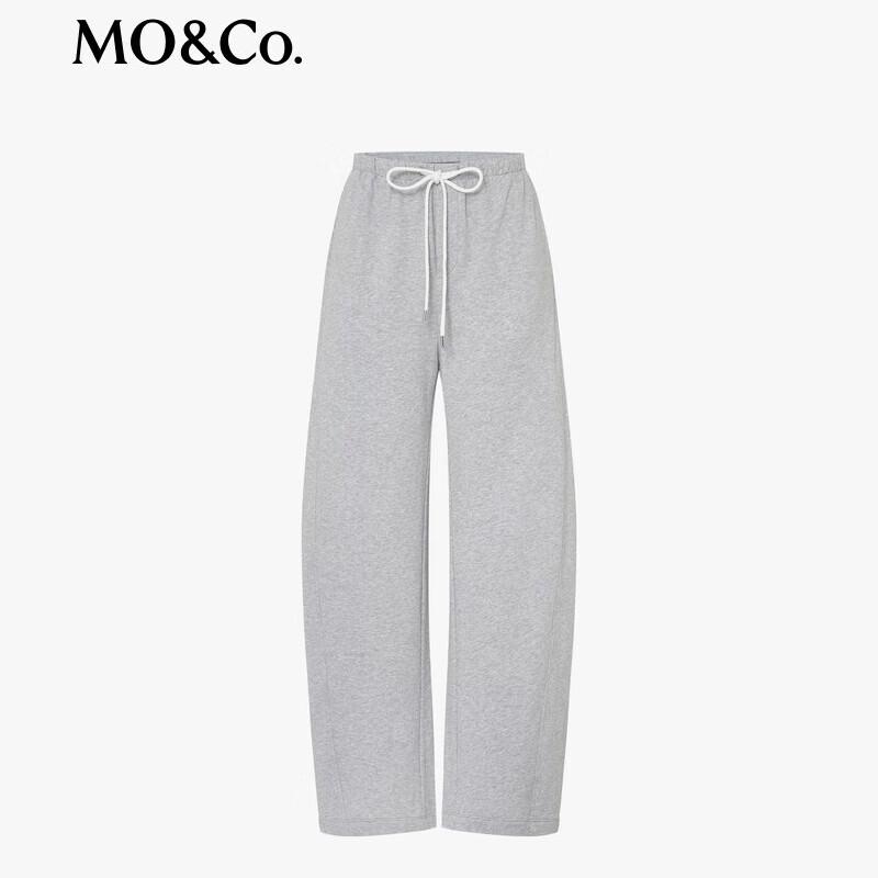 MO&Co. Women's Drawstring High-Waist Straight-Leg Casual Pants