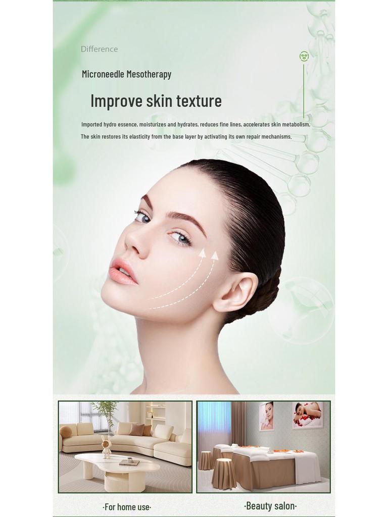 Adjustable Microneedle Roller for Beauty & Hair Growth - DRS140A Stamp, Local Hydration, Needle Length Customization, Hair Regrowth - Model 120A