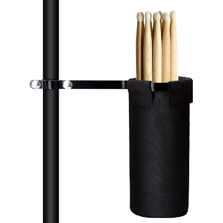 

Drumstick Holder, Drum Sticks Holder for Drum Set Drum Stick Holder Screw Fixation Bag Container