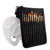 12pcs Professional Acrylic Paint Set with Canvas Bag Paint Palette for Watercolor Brush Oil Acrylic Drawing Painting Art Supplie