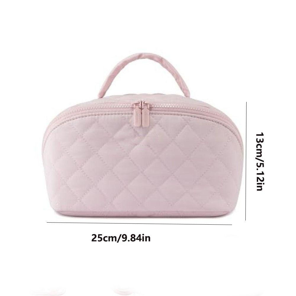 Water-Resistant Handheld Cosmetic Bag Multiple Pockets Make Up Pouch Bag Toiletry Bag  Vacation