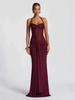 2026 Elegantes Falten-Spaghetti-Träger-Abendkleid für Damen