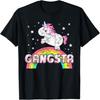 Lustiges, ironisches, cooles Einhorn-Gangsta-Rap-Musikfestival-T-Shirt