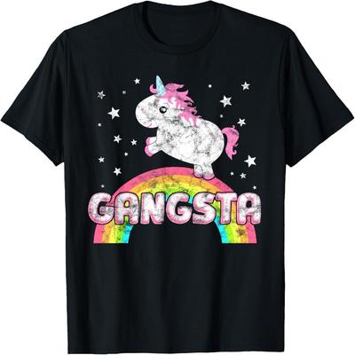 Funny Ironic Cool Unicorn Gangsta Rap Music Festival T-Shirt T-Shirt