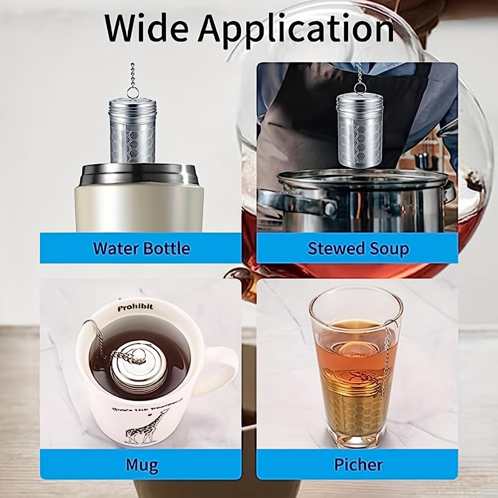 1 szt., Bardzo drobne sitko do herbaty ze stali nierdzewnej do parzenia herbaty liściastej i przyprawiania