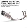 CRF1100L Africa Twin Titanium Exhaust Pipe